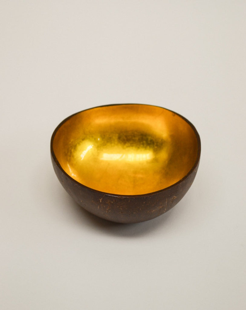 Golden coconut bowl