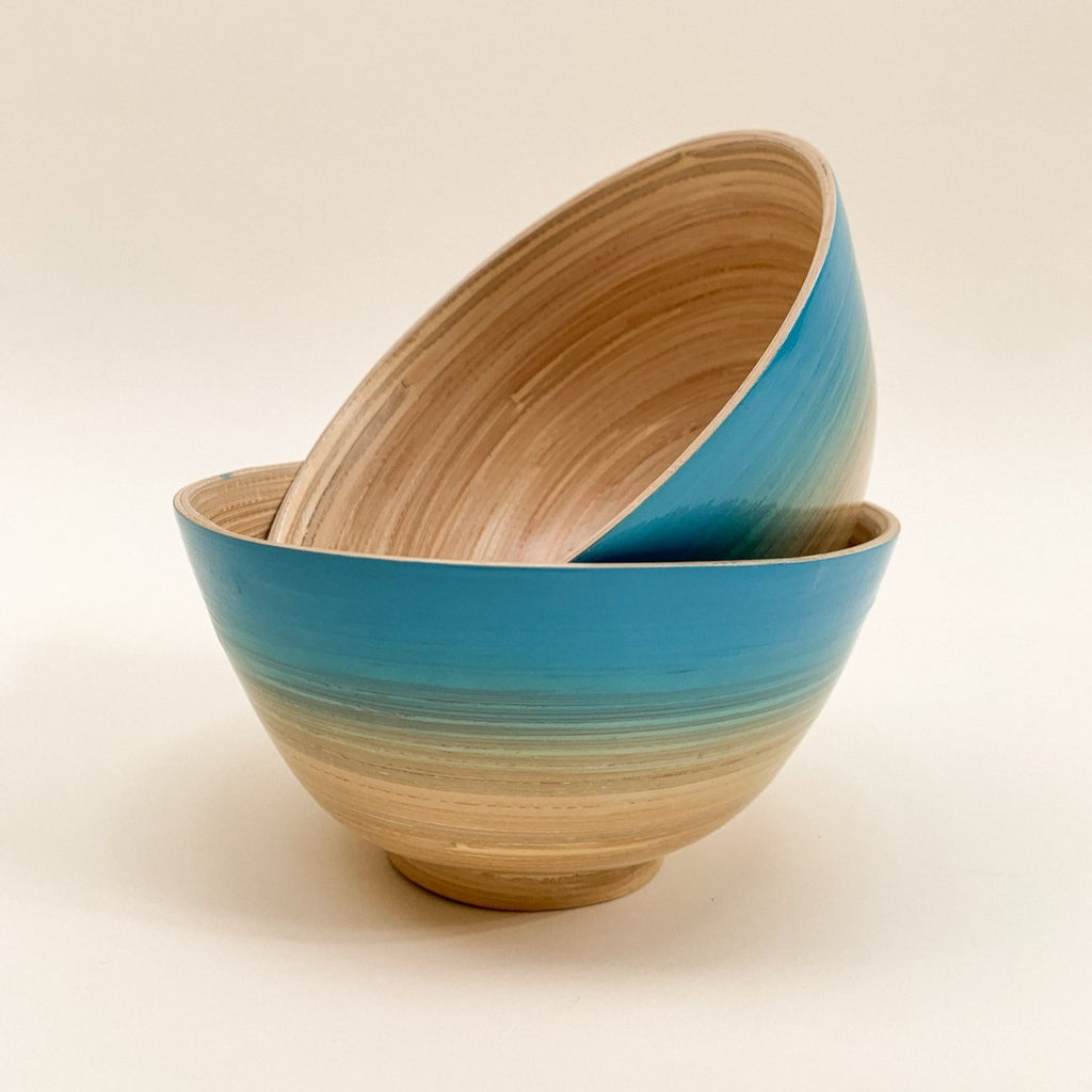 Azul bamboo bowl